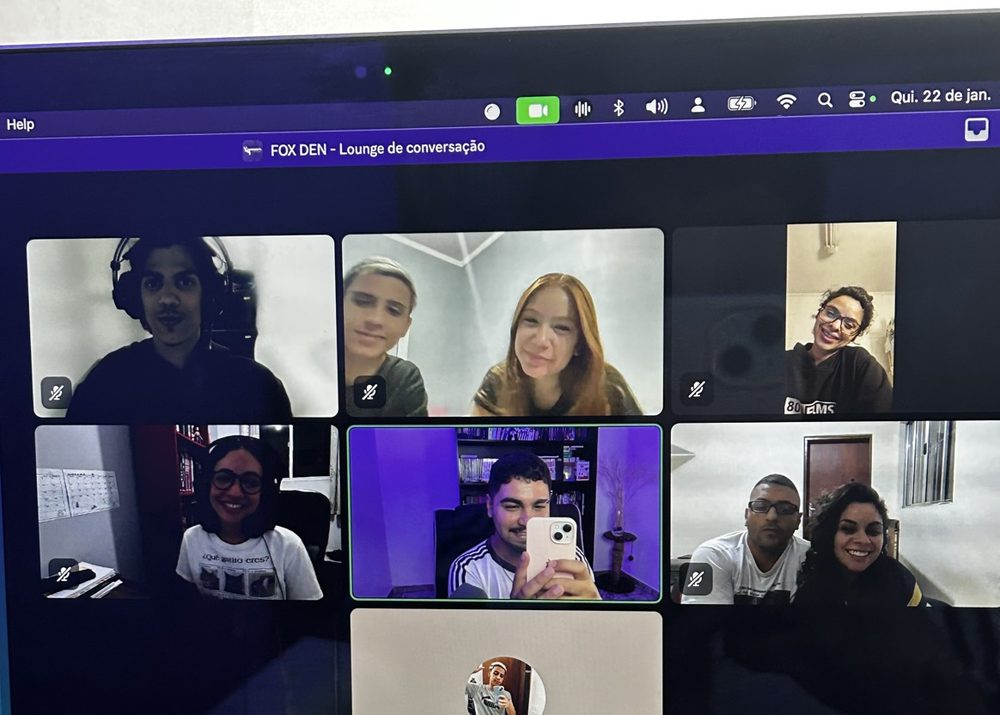 Aula ao vivo do Fox Den